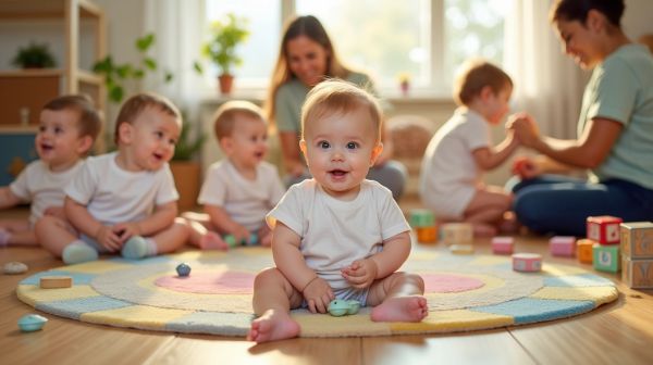 10 idées d'activités en crèche stimulantes pour les bébés