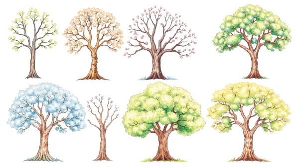 Top modèles de coloriages d'arbres à imprimer pour enfants